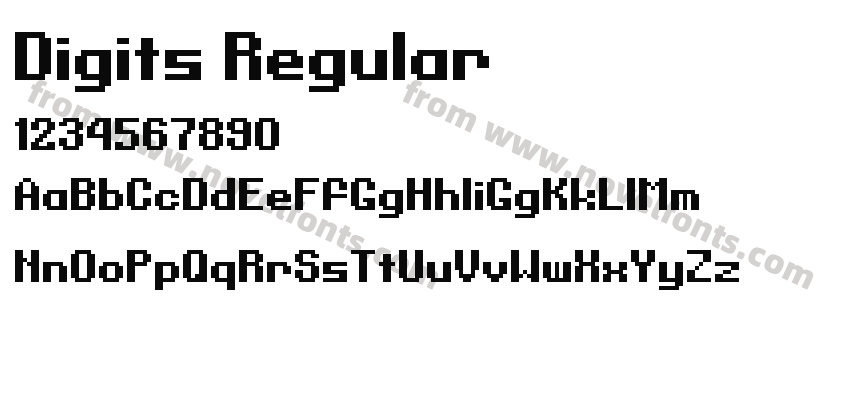 Digits RegularPreview