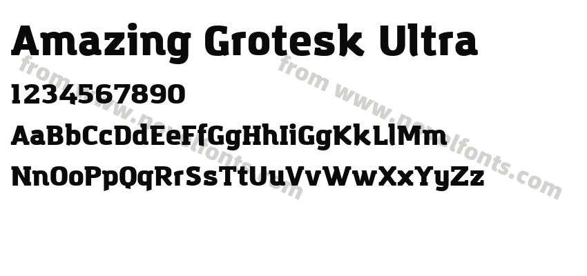 Amazing Grotesk UltraPreview