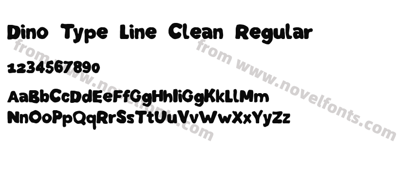 Dino Type Line Clean RegularPreview