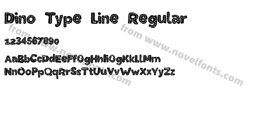 Dino Type Line RegularPreview