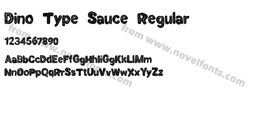 Dino Type Sauce RegularPreview