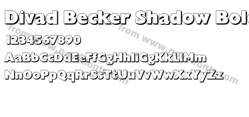 Divad Becker Shadow BoldPreview
