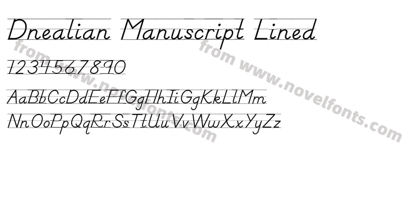 Dnealian Manuscript LinedPreview