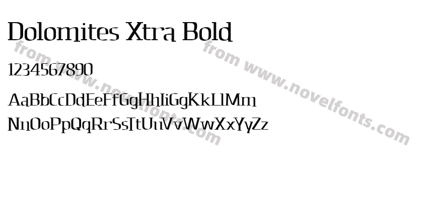 Dolomites Xtra BoldPreview