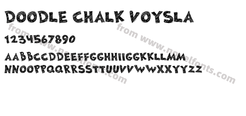 Doodle Chalk VoyslaPreview