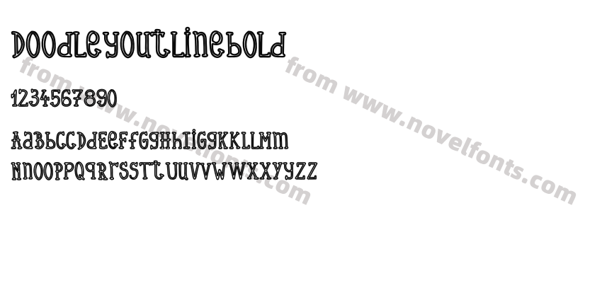 DoodleyoutlineboldPreview