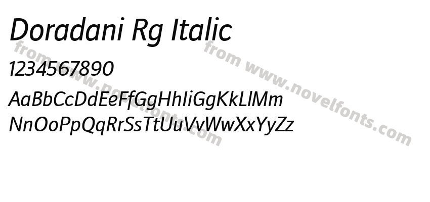 Doradani Rg ItalicPreview