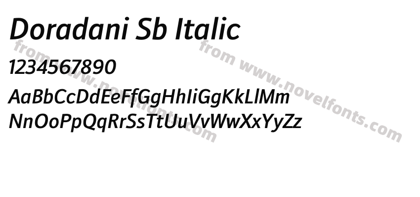 Doradani Sb ItalicPreview