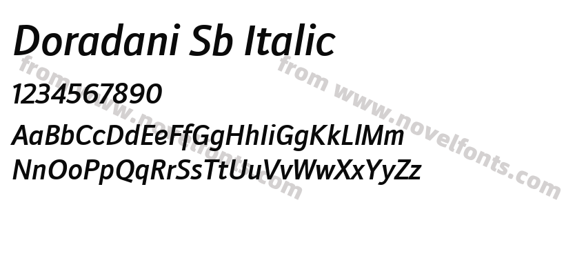 Doradani Sb ItalicPreview