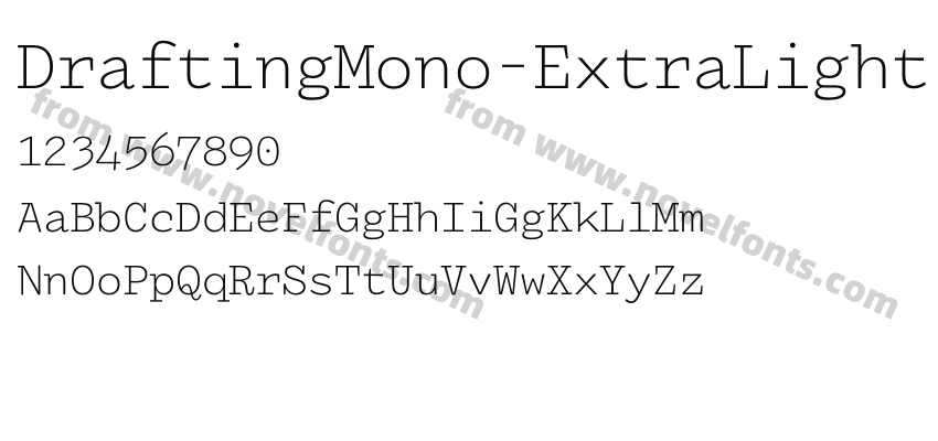 DraftingMono-ExtraLightPreview