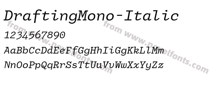 DraftingMono-ItalicPreview