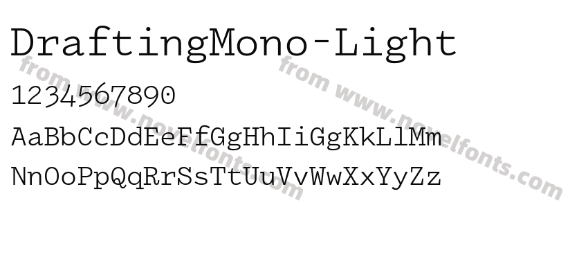 DraftingMono-LightPreview