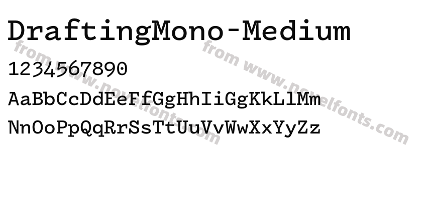 DraftingMono-MediumPreview