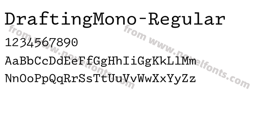 DraftingMono-RegularPreview