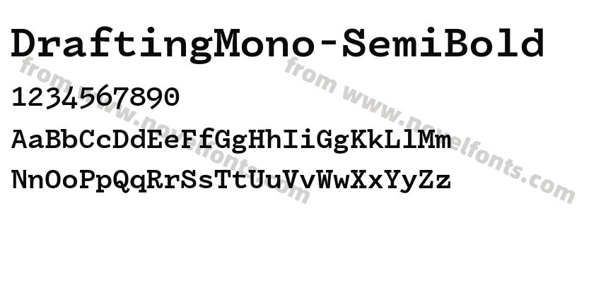 DraftingMono-SemiBoldPreview