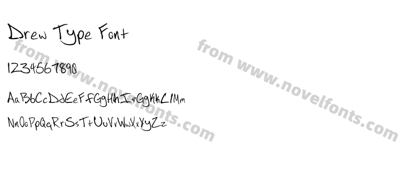 Drew Type FontPreview