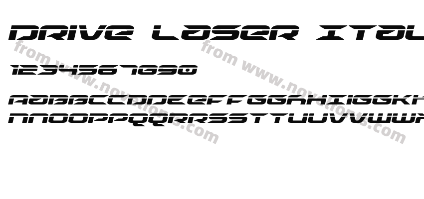 Drive Laser ItalicPreview