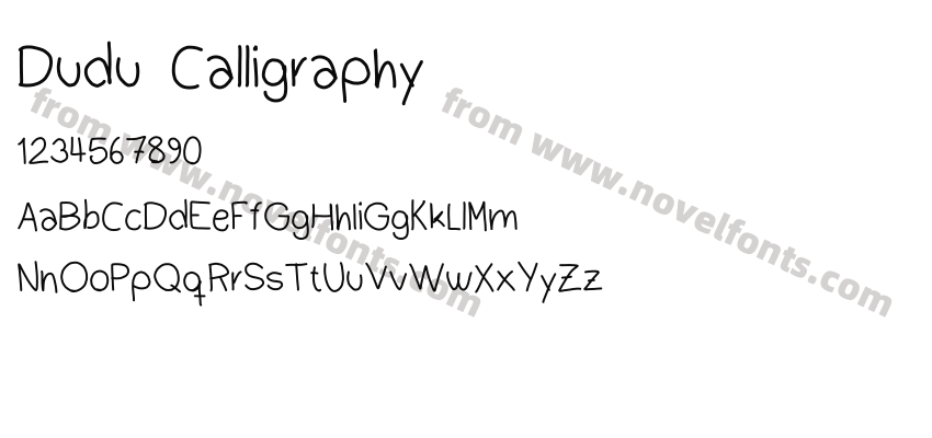 Dudu CalligraphyPreview