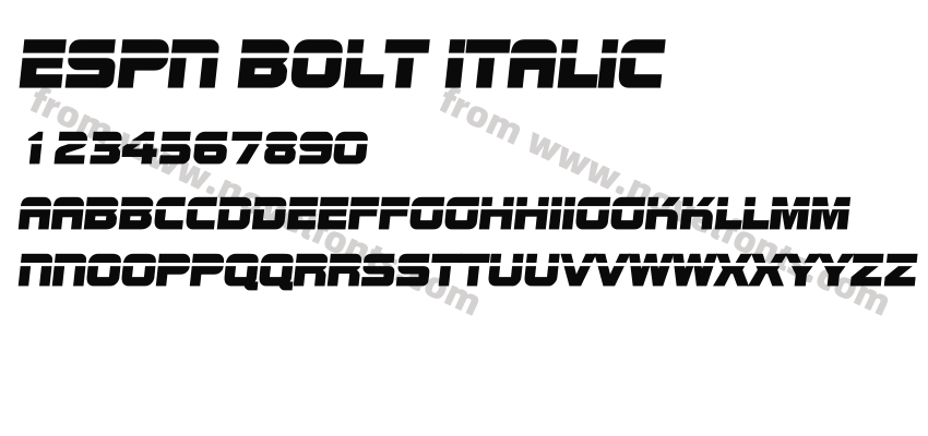 ESPN Bolt ItalicPreview
