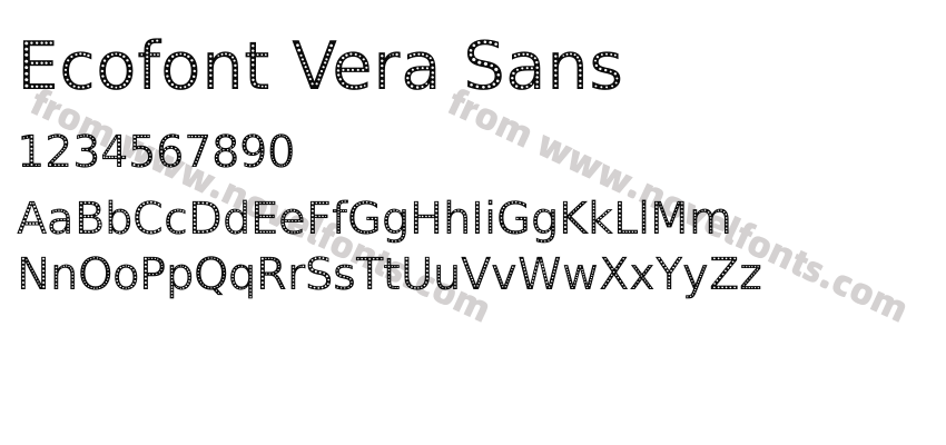 Ecofont Vera SansPreview