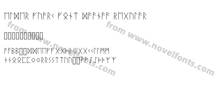 Elder Fuark Font Daanaa RegularPreview