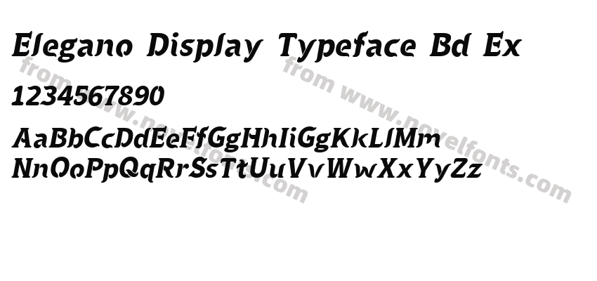 Elegano Display Typeface Bd ExPreview