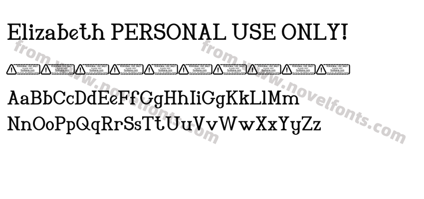 Elizabeth PERSONAL USE ONLY!Preview