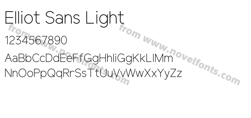 Elliot Sans LightPreview