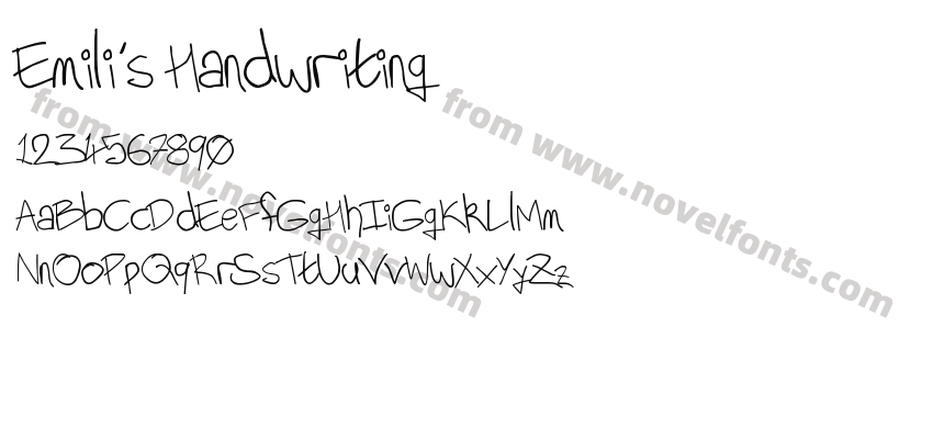 Emili's HandwritingPreview