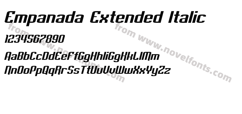 Empanada Extended ItalicPreview