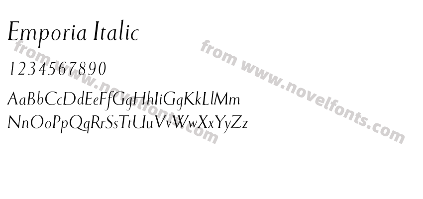 Emporia ItalicPreview