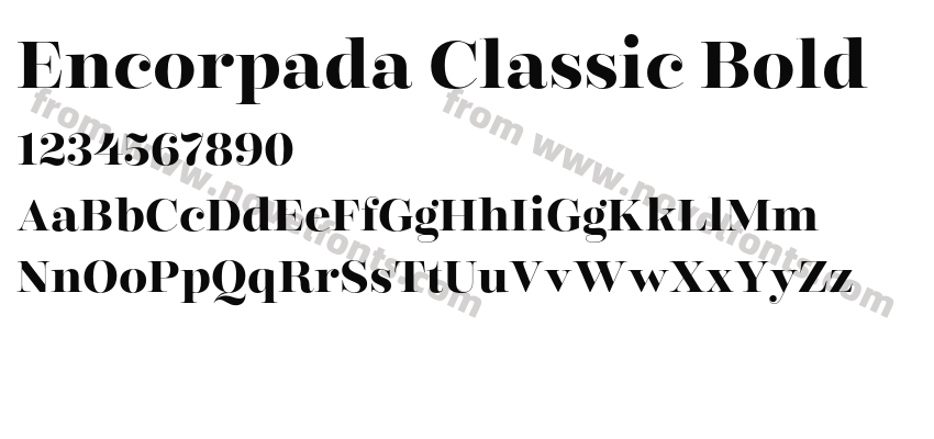 Encorpada Classic BoldPreview