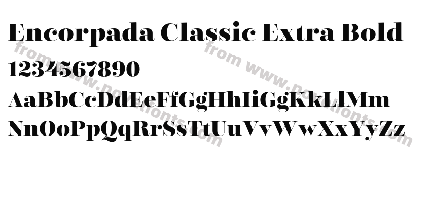 Encorpada Classic Extra BoldPreview