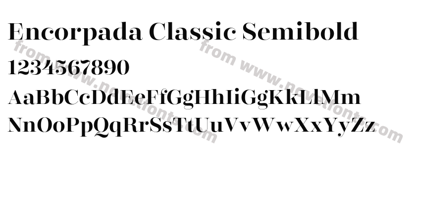 Encorpada Classic SemiboldPreview