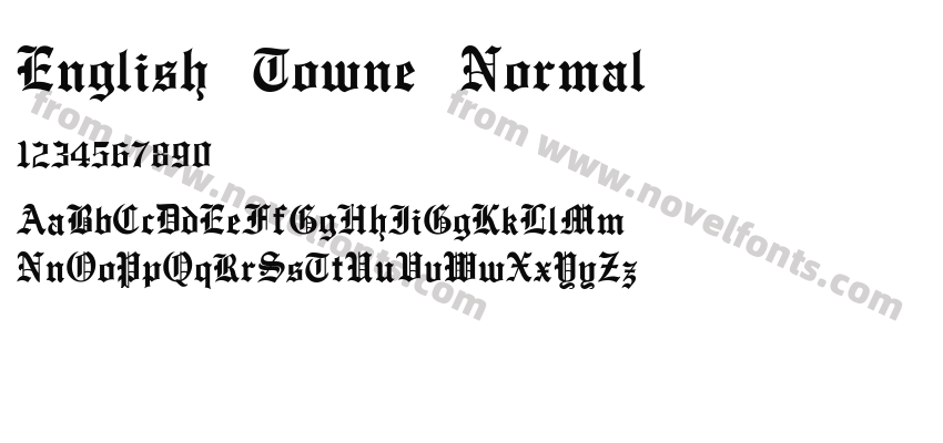English Towne NormalPreview