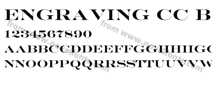 Engraving CC BoldPreview