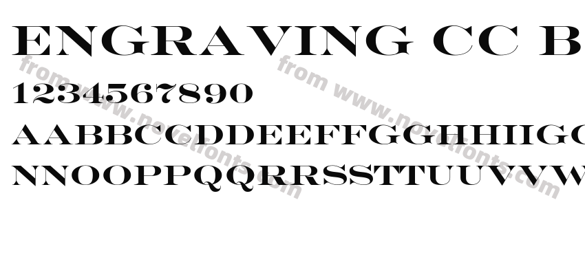Engraving CC BoldPreview