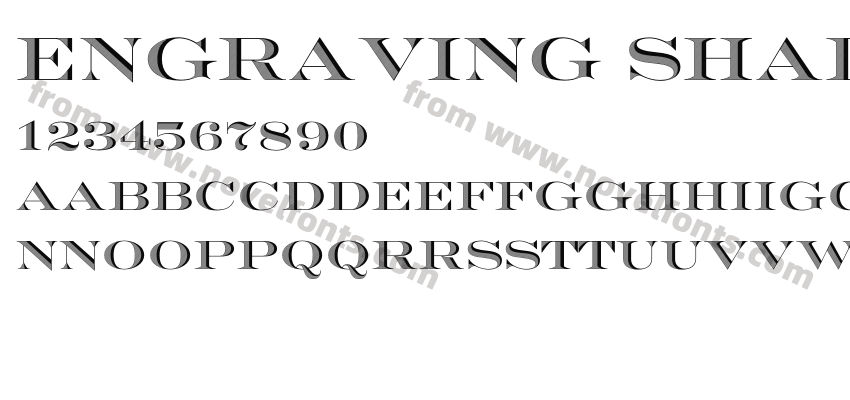 Engraving Shaded CC BoldPreview