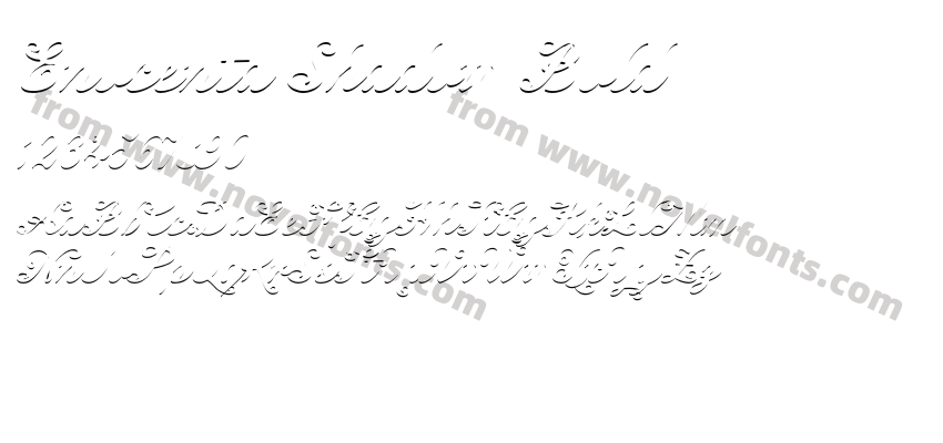 Enocenta Shadow BoldPreview