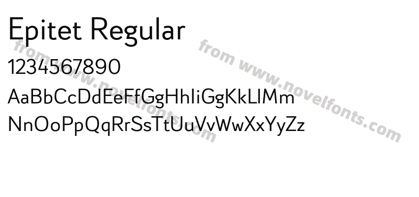 Epitet RegularPreview