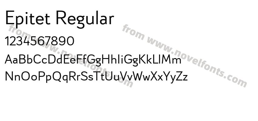 Epitet RegularPreview