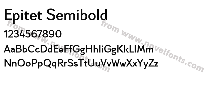 Epitet SemiboldPreview