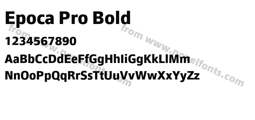 Epoca Pro BoldPreview