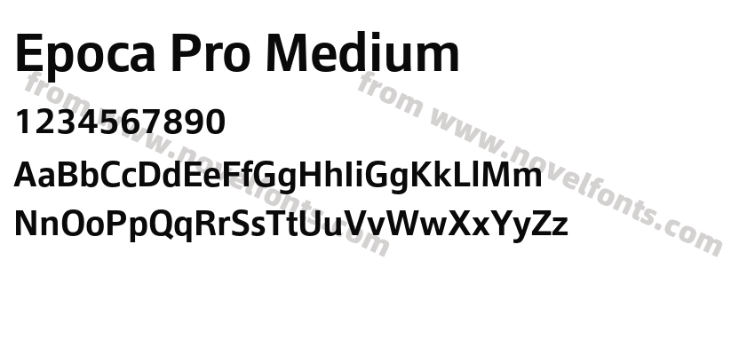 Epoca Pro MediumPreview