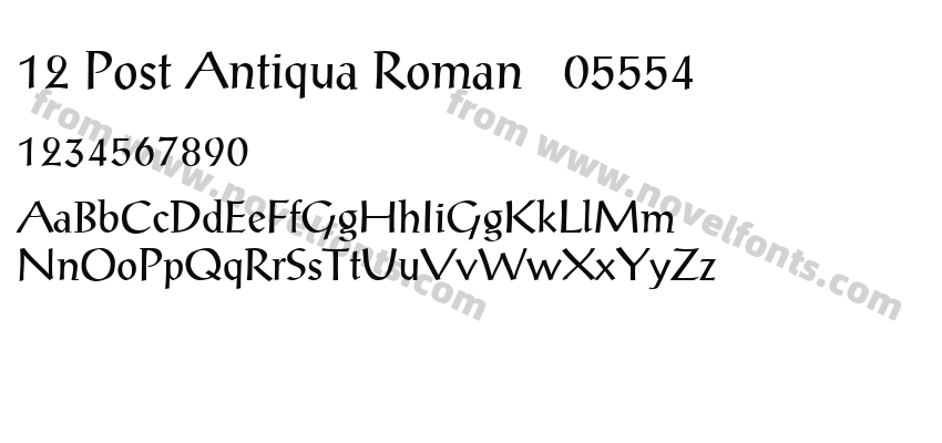 12 Post Antiqua Roman   05554Preview