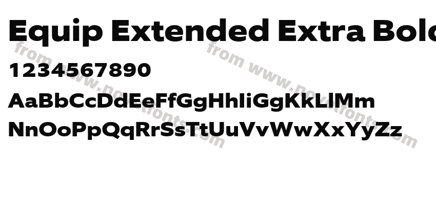 Equip Extended Extra BoldPreview