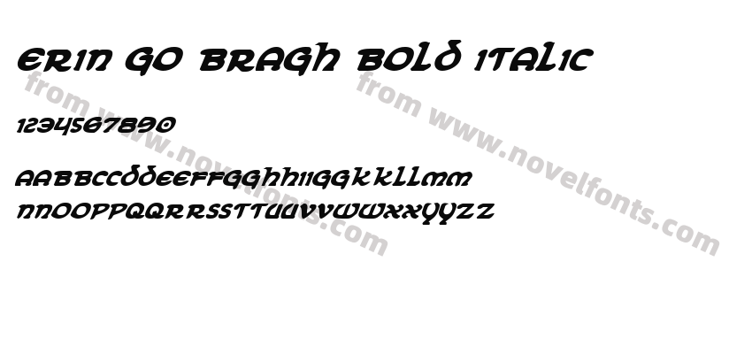 Erin Go Bragh Bold ItalicPreview