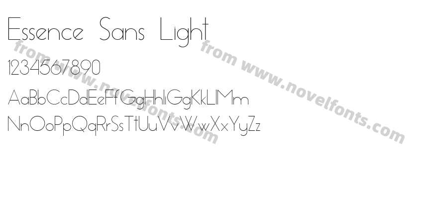 Essence Sans LightPreview