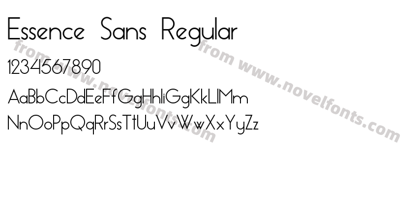 Essence Sans RegularPreview