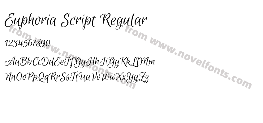 Euphoria Script RegularPreview